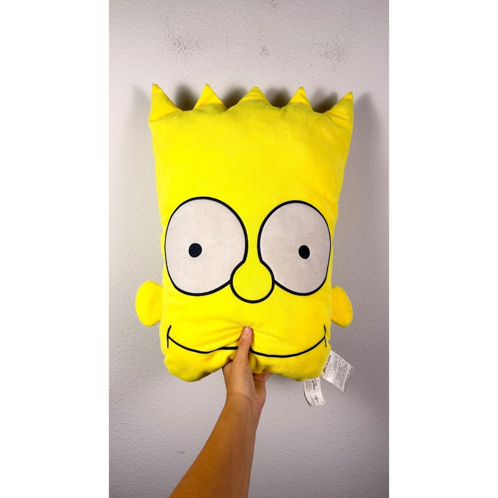 Bart Simpson Jumbo Head Plush Pillow 19in. The Simpsons Toy Factory